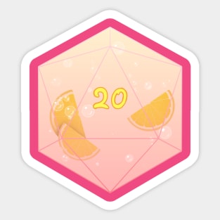 Pink Lemonade D20 Sticker